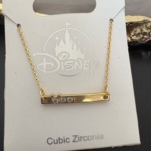 Disney Gold Bar Necklace